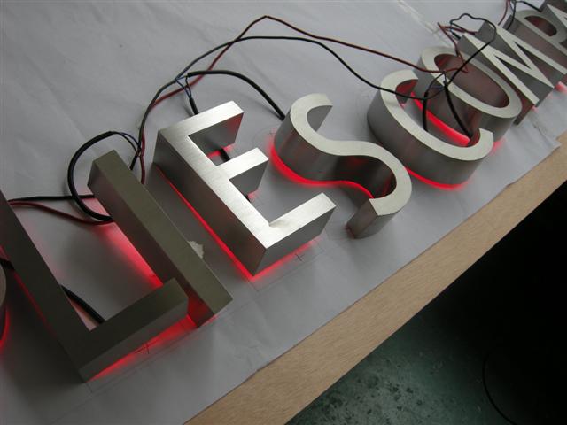 Backlit LED  letters
