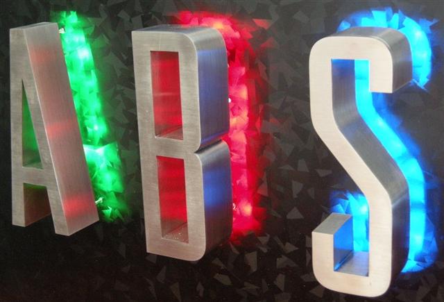 Backlit LED letters