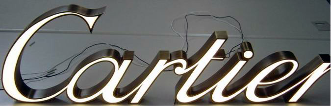 Frontlit LED channel letters
