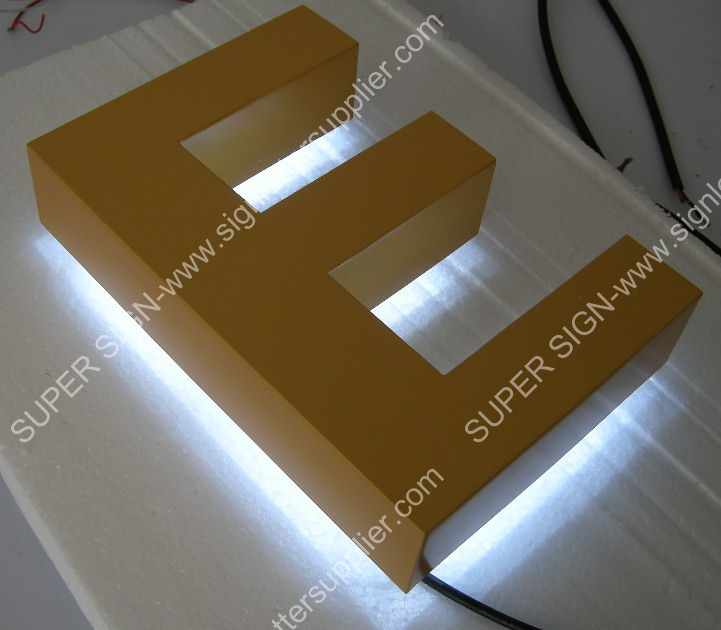 Backlit LED letters